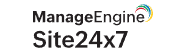 Logo and link to Site24x7.com by ManageEngine