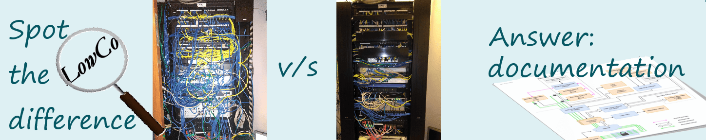 Spot the difference between same network messy v/s clean, answer is documentation